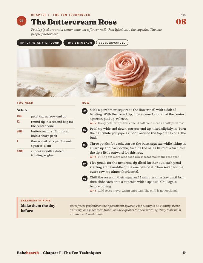 A page from Frosting & Decorating Playbook