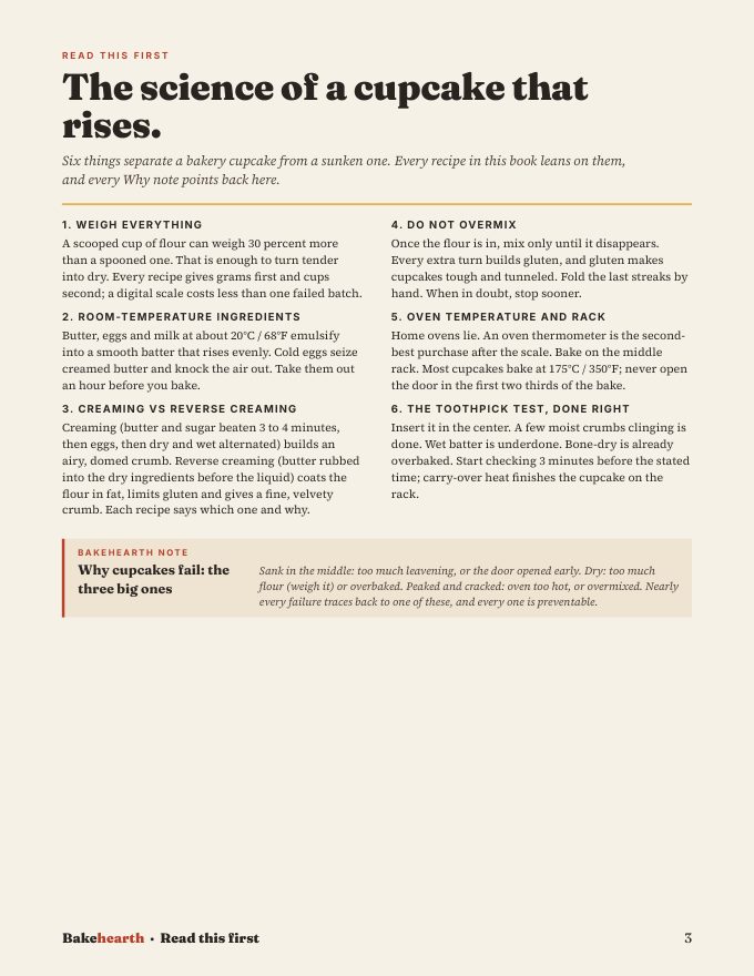 Book page: the science of a cupcake that rises